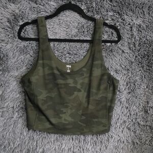 DSG Women's Green Camouflage Crop Top